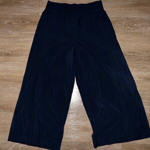 Lululemon Navy Wide Leg Cropped Pants
